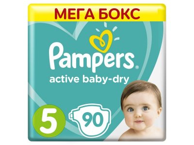 Подгузники Pampers Active Baby Junior (11-16 кг) 90 шт. Мега бокс 1-00293564_1