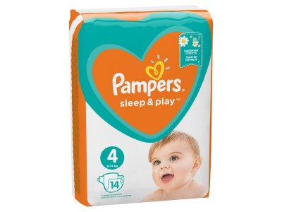 Подгузники Pampers Sleep & Play 9-14 кг, 4 размер, 14 шт. 1-00204235_8