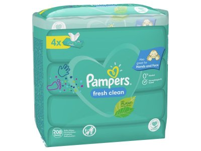 Салфетки влажные Pampers Fresh Clean Quatro 4*52 шт. 1-00287800_5