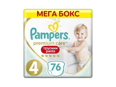 Подгузники-трусики Pampers Premium Care Pants Maxi 9-15 кг 76 шт. Мега бокс 1-00287802_1