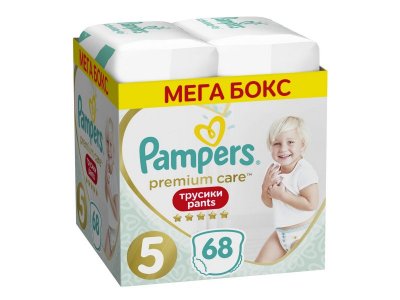 Подгузники-трусики Pampers Premium Care Pants Junior 12-17 кг 68 шт. Мега бокс 1-00287803_2