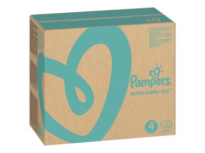 Подгузники Pampers Active Baby-Dry Junior 9–14 кг, размер 4, Мега Супер Упаковка 174 шт. 1-00141499_8