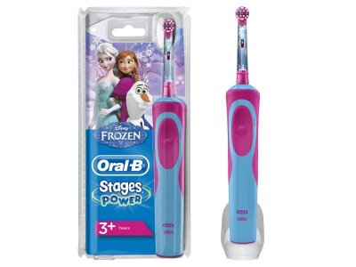 Зубная щетка Oral-B электрическая детская Stages Power Frozen D12.513K (тип 3709) 1-00151829_1