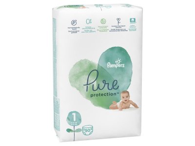 Подгузники Pampers Pure Protection Newborn (2-5 кг),  50 шт. 1-00266468_3