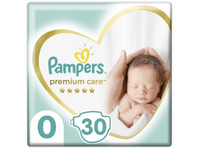 Подгузники Pampers Premium Care Newborn (<3 кг), 30 шт. 1-00266475