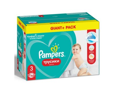 Подгузники-трусики Pampers Pants для мальчиков и девочек Midi (6-11 кг),  86 шт. 1-00255556_6