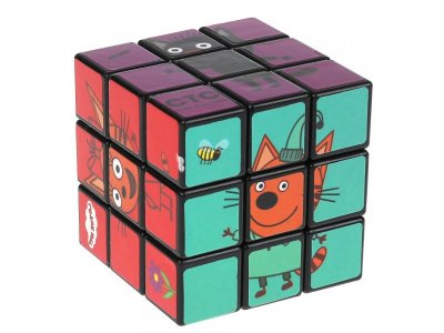 Игра логическая Играем вместе Три Кота кубик 3х3 с картинками 1-00358691_1