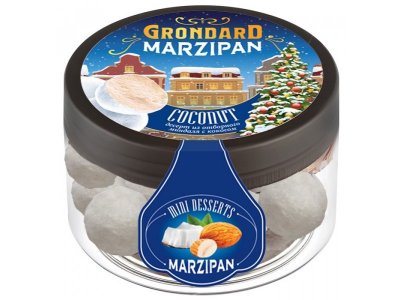 Конфеты неглазированные из марципана Grondard Марципановая картошка с кокосом 160 г 1-00358873_1