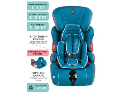 Автокресло Amarobaby Big trip, 9-36 кг, 1-12 лет, гр. 1/2/3 1-00359914_12