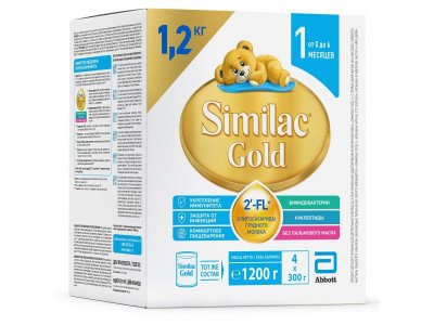 Смесь Similac Gold 1 молочная 0-6 мес. 1200 г 1-00359964_1