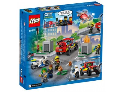 Конструктор Lego City Fire Пожарная бригада и полицейская погоня 1-00360003_6