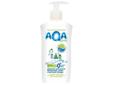 Средство AQA baby д/мытья бутылочек, сосок и детской посуды, 500мл 1-00050344_1
