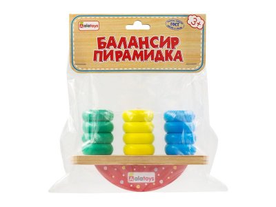 Балансир Alatoys Пирамидка, 12 съемных деталей 1-00360543_6