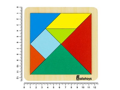 Танграм Alatoys, 20 заданий, 7 деталей, 10 двусторонних карточек 1-00360650_2