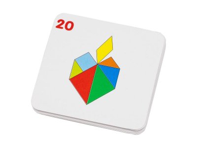 Танграм Alatoys, 20 заданий, 7 деталей, 10 двусторонних карточек 1-00360650_7