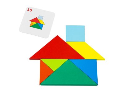 Танграм Alatoys, 20 заданий, 7 деталей, 10 двусторонних карточек 1-00360650_6
