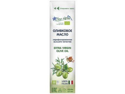 Масло Fleur Alpine Organic оливковое Extra Virgin, сашет, 10 мл 1-00130881_1