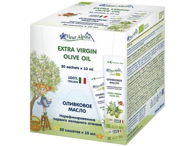 Масло Fleur Alpine Organic оливковое Extra Virgin, сашет, 10 мл 1-00130881_2