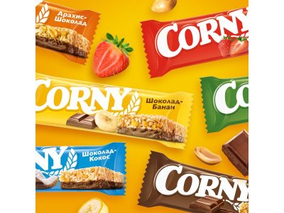 Батончик полоска злаковая Corny big с арахисом и молочным шоколадом 50 г 1-00165657_8