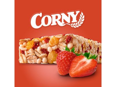Батончик полоска злаковая Corny big клубника 40 г 1-00345647_3