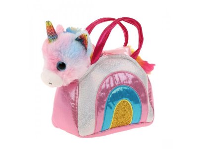 Мягкая игрушка Fluffy Family Единорог Радуга в сумочке 18 см 1-00362047_2
