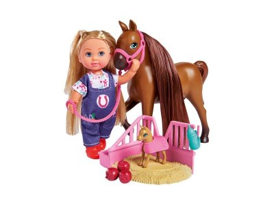 Кукла Evi Love Еви Набор с беременной лошадкой 12 см 1-00362114_1