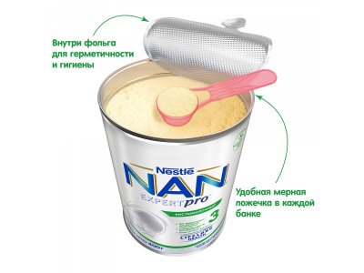 Молочко Nestle NAN 3 Кисломолочный детское 400 г 1-00042411_17