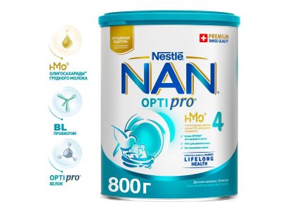 Молочко Nestle NAN 4 детское Optipro 800 г 1-00054075_2