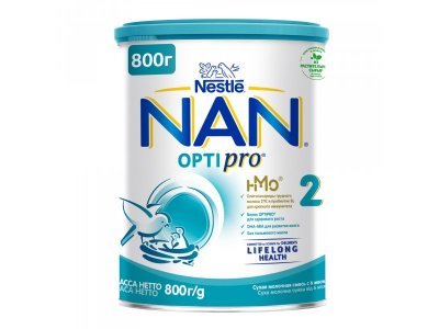 Смесь Nestle NAN 2 молочная сухая Optipro 800 г 1-00102460_1