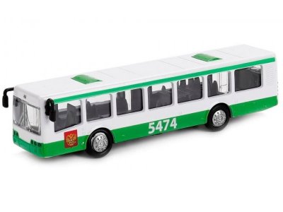 Модель Технопарк Автобус рейсовый, металл, двери, инерционный, 16,5 см 1-00362628_1