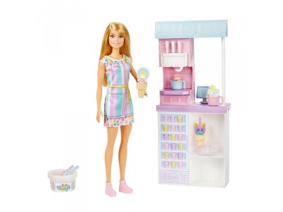 Набор игровой Barbie Магазин мороженого 1-00363620_1