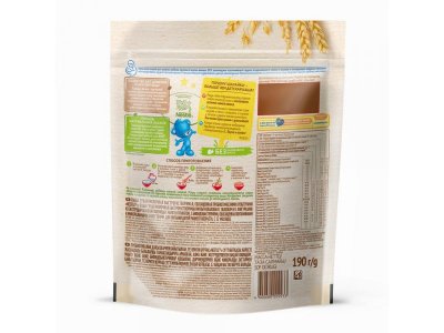 Каша Nestle Шагайка молочная мультизлаковая с яблоком и фигурками с соком граната и манго, 190 г 1-00364055_6