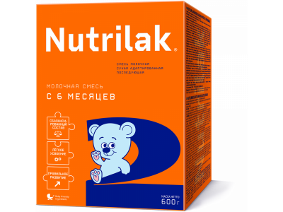 Смесь Nutrilak 2 молочная сухая 600 г 1-00266495_1