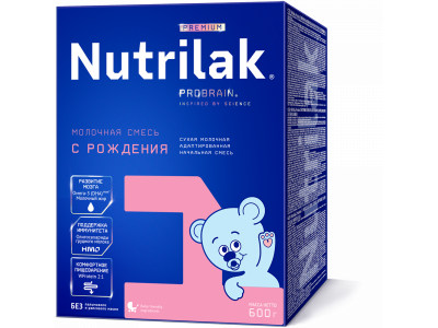 Смесь Nutrilak Premium 1 молочная, 600 г 1-00205722_1