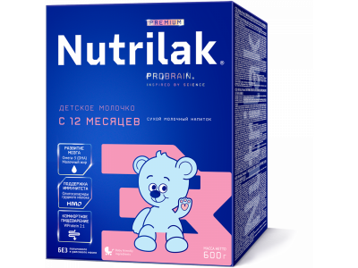 Смесь Nutrilak Premium 3 молочная, 600 г 1-00205724_1