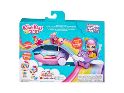 Набор игровой Kindi Kids Мини-кукла Рэйнбоу Кейт с самолетом 1-00366190_5