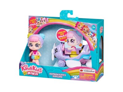 Набор игровой Kindi Kids Мини-кукла Рэйнбоу Кейт с самолетом 1-00366190_7