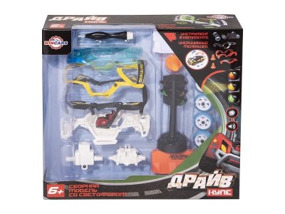Игрушка Wincars Машина инерционная со светофором разборная 13 см, 15 деталей 1-00366694_3