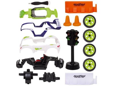 Игрушка Wincars Машина инерционная со светофором разборная 13 см, 15 деталей 1-00366694_5
