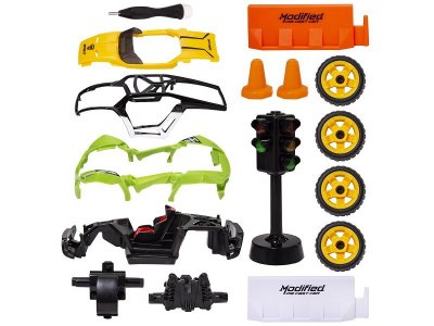 Игрушка Wincars Машина инерционная со светофором разборная 13 см, 15 деталей 1-00366694_6