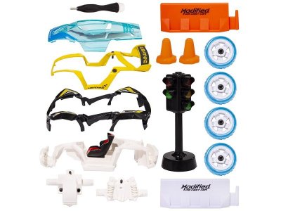 Игрушка Wincars Машина инерционная со светофором разборная 13 см, 15 деталей 1-00366694_7