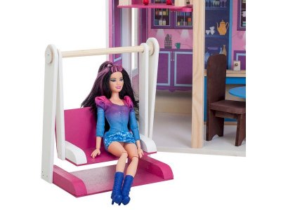 Кукольный домик Paremo для Барби Муза (16 пред.мебели, лестница, лифт, качели) 1-00194321_5