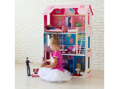 Кукольный домик Paremo для Барби Муза (16 пред.мебели, лестница, лифт, качели) 1-00194321_10
