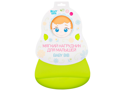 Нагрудник Roxy-Kids Baby Bib мягкий с карманом для крошек 1-00297652_17