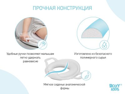 Накладка Roxy-Kids на унитаз с ручками 1-00231609_3