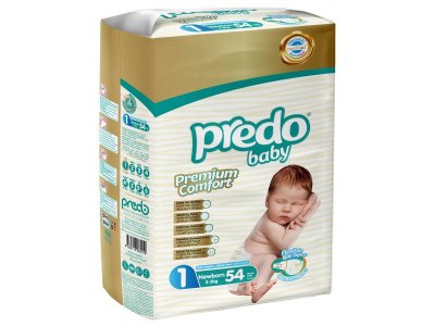 Подгузники Predo baby Newborn (2-5 кг), 54 шт 1-00368137_1