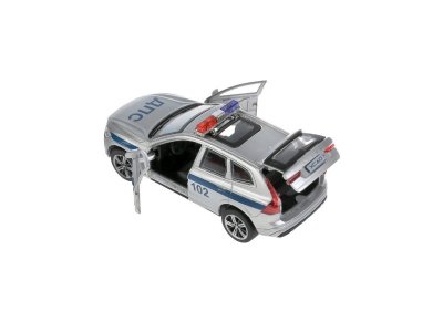 Игрушка Технопарк Volvo XC60 r-desing Полиция, металл, свет, звук, инерц., 12 см 1-00368186_3