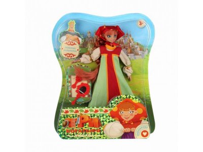 Кукла Карапуз Три богатыря Любава с аксессуарами, руки и ноги сгибаются, 29 см 1-00368242_2