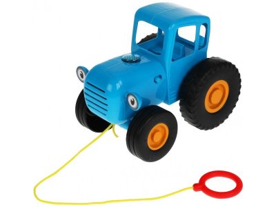 Каталка Умка развивающая Синий трактор, 9 песен, свет, палка и веревка для катания 1-00368302_3