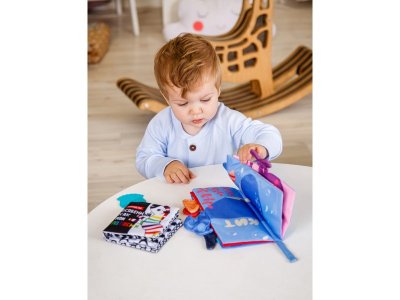 Книжка-игрушка Amarobaby Touch book шуршалка с хвостиками Океан 1-00359907_3